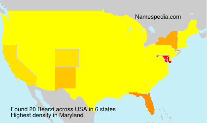 Surname Bearzi in USA Surname Bearzi in USA