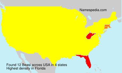 Surname Beasi in USA Surname Beasi in USA