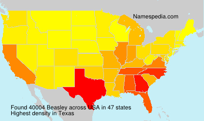 Surname Beasley in USA Surname Beasley in USA