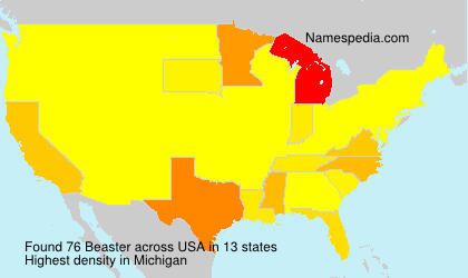 Surname Beaster in USA Surname Beaster in USA