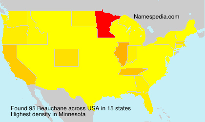 Surname Beauchane in USA Surname Beauchane in USA