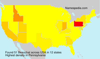 Surname Beauchat in USA Surname Beauchat in USA