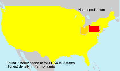 Surname Beaucheane in USA Surname Beaucheane in USA
