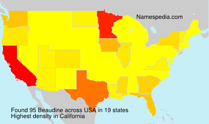 Surname Beaudine in USA Surname Beaudine in USA