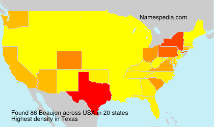 Surname Beaujon in USA Surname Beaujon in USA