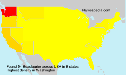 Surname Beaulaurier in USA Surname Beaulaurier in USA