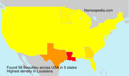 Surname Beaullieu in USA Surname Beaullieu in USA