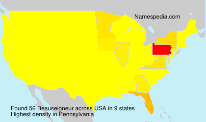 Surname Beauseigneur in USA Surname Beauseigneur in USA