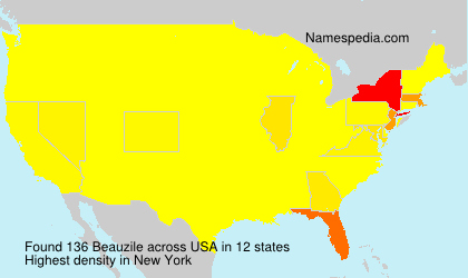 Surname Beauzile in USA Surname Beauzile in USA