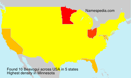 Surname Beavogui in USA Surname Beavogui in USA