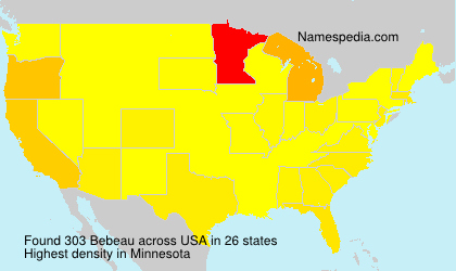 Surname Bebeau in USA Surname Bebeau in USA
