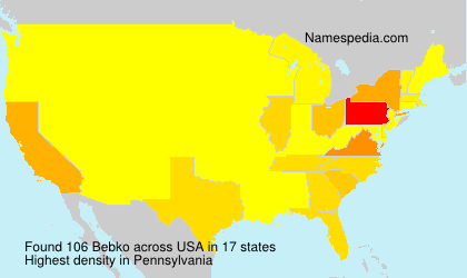 Surname Bebko in USA Surname Bebko in USA