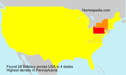 Surname Beblavy in USA Surname Beblavy in USA