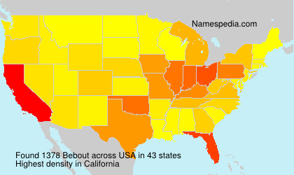 Surname Bebout in USA Surname Bebout in USA