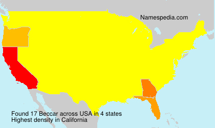 Surname Beccar in USA Surname Beccar in USA