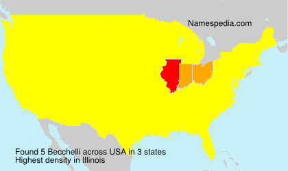 Surname Becchelli in USA Surname Becchelli in USA