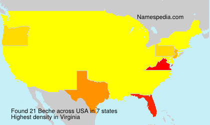 Surname Beche in USA Surname Beche in USA