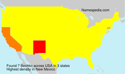 Surname Bechko in USA Surname Bechko in USA
