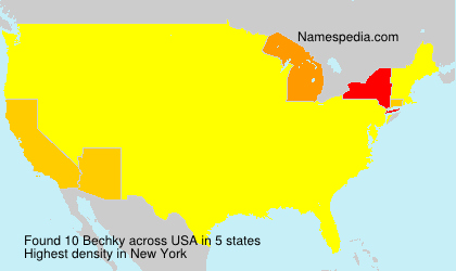 Surname Bechky in USA Surname Bechky in USA