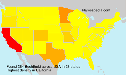 Surname Bechthold in USA Surname Bechthold in USA