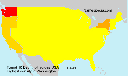 Surname Bechtholt in USA Surname Bechtholt in USA