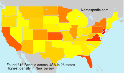 Surname Bechtle in USA Surname Bechtle in USA