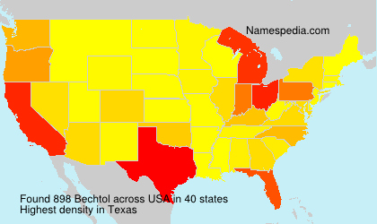 Surname Bechtol in USA Surname Bechtol in USA
