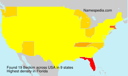Surname Beckim in USA Surname Beckim in USA