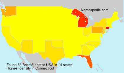 Surname Becroft in USA Surname Becroft in USA