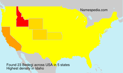 Surname Bedegi in USA Surname Bedegi in USA