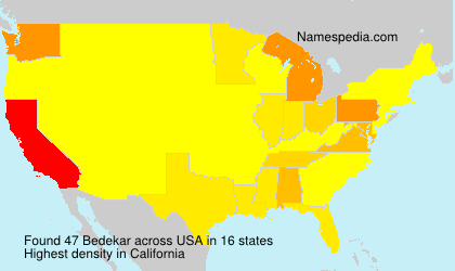 Surname Bedekar in USA Surname Bedekar in USA