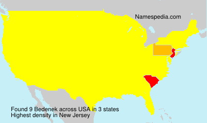 Surname Bedenek in USA Surname Bedenek in USA