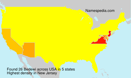 Surname Bedewi in USA Surname Bedewi in USA