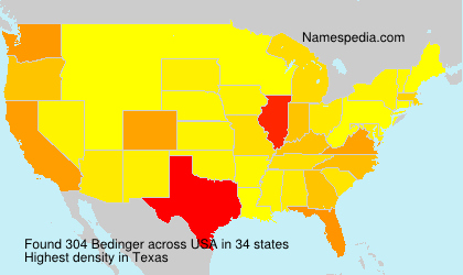 Surname Bedinger in USA Surname Bedinger in USA