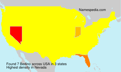 Surname Bedino in USA Surname Bedino in USA
