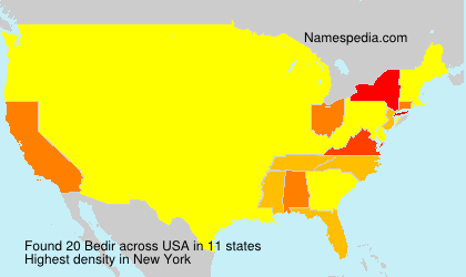 Surname Bedir in USA Surname Bedir in USA
