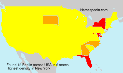 Surname Bedlin in USA Surname Bedlin in USA
