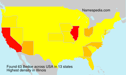Surname Bedoe in USA Surname Bedoe in USA