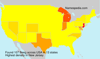 Surname Beeg in USA