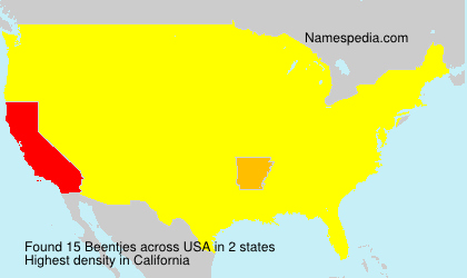Surname Beentjes in USA Surname Beentjes in USA