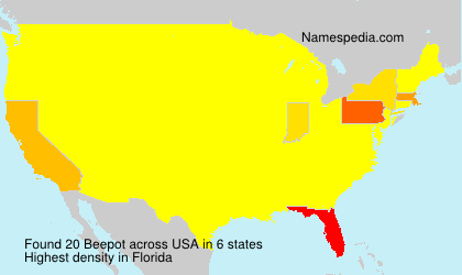 Surname Beepot in USA Surname Beepot in USA