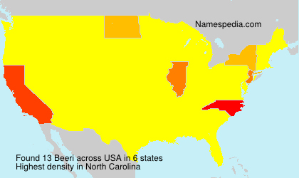 Surname Beeri in USA Surname Beeri in USA