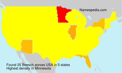 Surname Beesch in USA Surname Beesch in USA