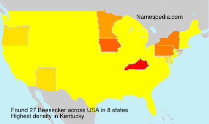Surname Beesecker in USA Surname Beesecker in USA