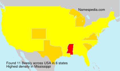 Surname Beesly in USA Surname Beesly in USA