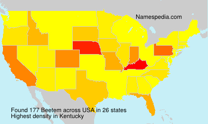 Surname Beetem in USA Surname Beetem in USA