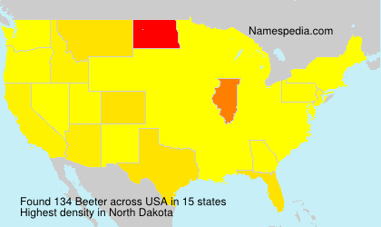 Surname Beeter in USA
