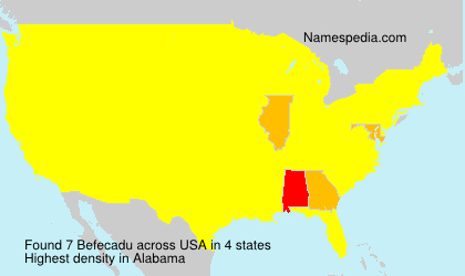 Surname Befecadu in USA Surname Befecadu in USA