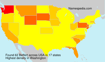 Surname Beffert in USA Surname Beffert in USA