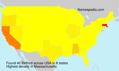 Surname Befford in USA Surname Befford in USA